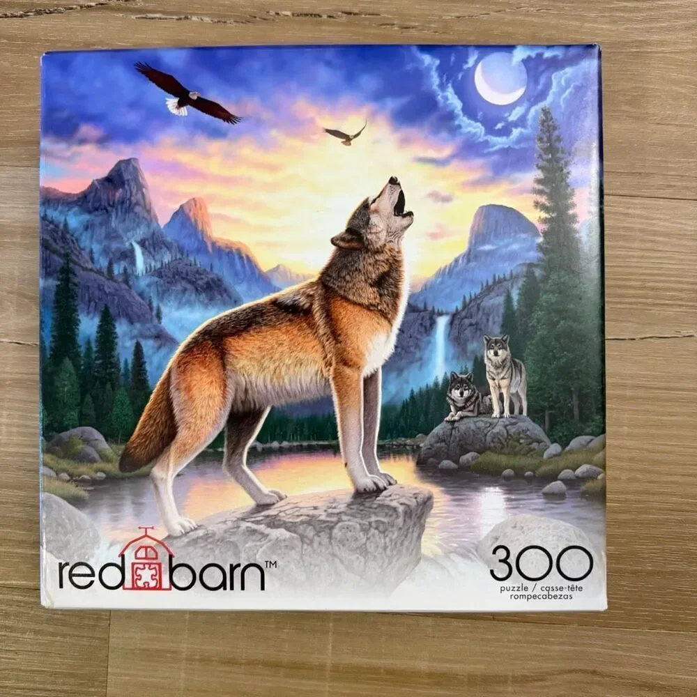 New Sealed Lot Red Barn 300 Piece Jigsaw Puzzle Animals And Landscape Compkete